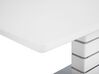 Tavolo da pranzo estensibile bianco e argento 180/220 x 90 cm HAMLER_705251