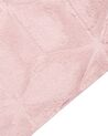Tapete em pelo sintético de coelho rosa 80 x 150 cm THATTA_866759