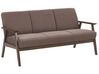 3 Seater Fabric Sofa Brown ASNES_786881