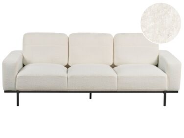 3-istuttava sohva buklee luonnonvalkoinen SOVIK