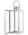 Steel Candle Lantern 34 cm Silver CYPRUS_723002