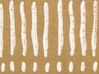 Coussin en coton à traits beige et blanc 45 x 45 cm SALIX_838621