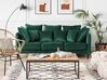 3 Seater Velvet Sofa Emerald Green FENSTAD_732123