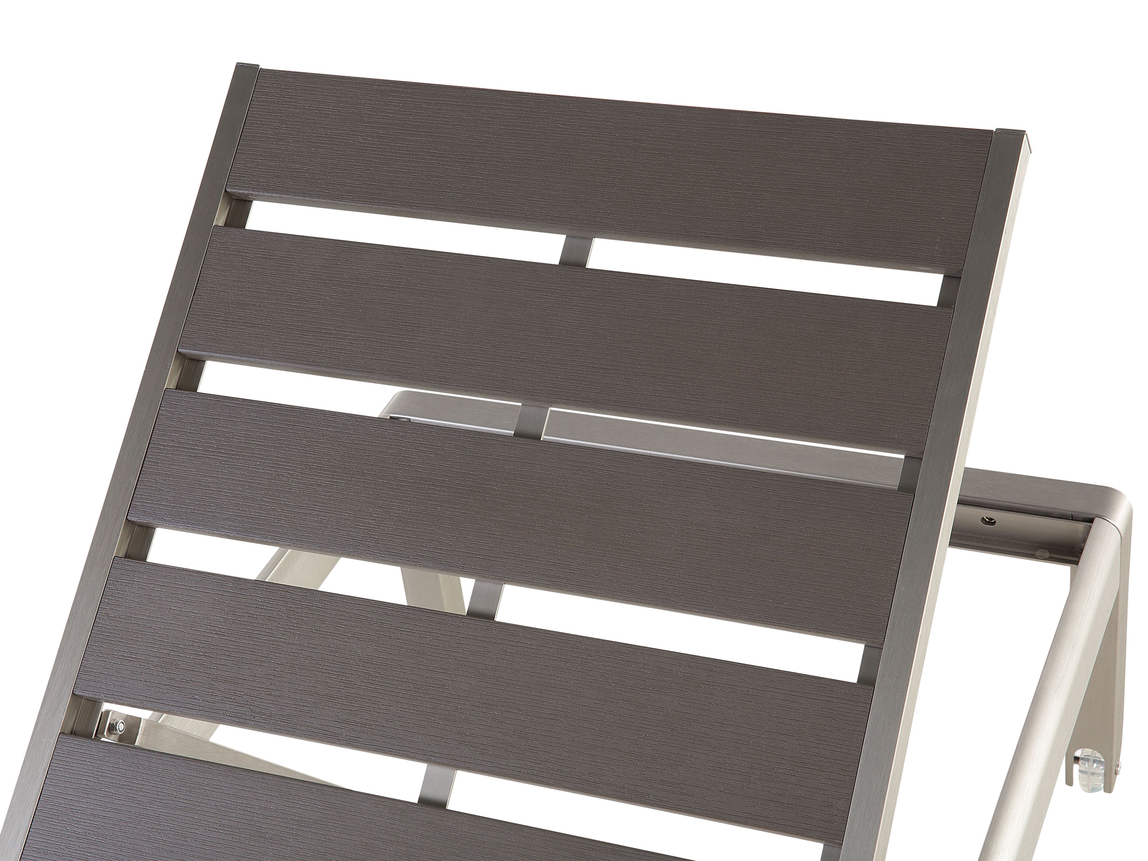 Leżak ogrodowy szary NARDO