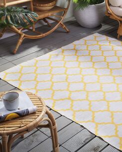 Ulkomatto kaksipuolinen keltainen 140 x 200 cm AKSU