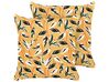 Set of 2 Outdoor Cushions Leaf Motif 45 x 45 cm Multicolour TAGGIA_882806
