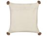 Set of 2 Cotton Cushions 45 x 45 cm Beige OBERONIA_915781
