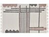 Dywan bawełniany 160 x 230 cm beżowo-czarny MURADIYE_848389