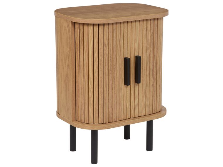 Table de chevet en bois clair BRADLEY_900935