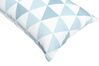 Outdoor Cushion Triangle Pattern 40 x 70 cm Blue and White TRIFOS_863378