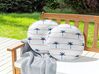 Set of 2 Outdoor Cushions Palm Pattern ⌀ 40 cm White MOLTEDO_881423