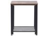 Table appoint bois foncé et noire 45 x 45 cm ASTON_774601