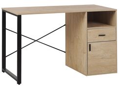 Työpöytä puinen mustilla jaloilla HUSTON Työpöytä puinen mustilla jaloilla HUSTON