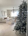 Künstlicher Weihnachtsbaum schneebedeckt 210 cm weiß BASSIE_850898