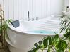 Whirlpool Corner Bath with LED and Bluetooth Speaker 2100 x 1450 mm White MONACO_773885