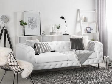 3-seters sofa hvit VISSLAND