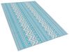 Tapis extérieur au motif zigzag turquoise 120 x 180 cm NAGPUR_776309
