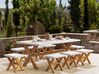 Zahradní stolička z umělého betonu bílá OLBIA_829711