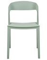 Set of 2 Dining Chairs Mint Green SOMERS_873413