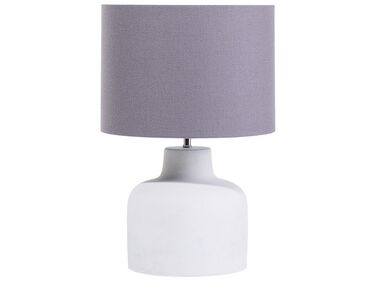 Concrete Table Lamp Grey BHIMA