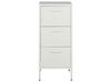 3 Drawer Metal Storage Cabinet White WOSTOK_826185