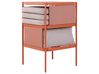 Lounge Set Aluminium orange 2-Sitzer modular Auflagen orange-weiß TERRACINA_826672