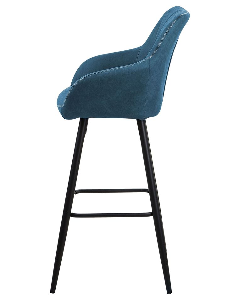 Lot de 2 chaises de bar darien bleu azur 126138