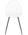 Set of 2 Dining Chairs White CANTON_775151