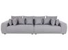 4 Seater Fabric Sofa with Ottoman Grey TORPO_897220