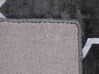 Tapis en viscose gris foncé au motif marocain argenté 160 x 230 cm YELKI _762505