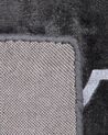 Alfombra de viscosa gris oscuro/plateado 160 x 230 cm YELKI_762505