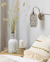 Set of 2 Wall Lamps Silver SYSOLA _837915