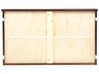 Hochbett Holz mit Bettkasten dunkelbraun 90 x 200 cm ALBON_877045