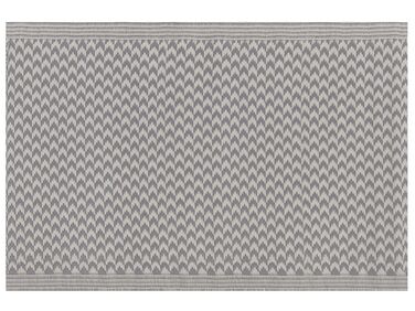 Tapis extérieur au motif zigzag gris 60 x 90 cm MANGO