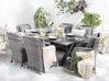Aluminium Garden Dining Table 200 x 105 cm Grey CASCAIS_739907