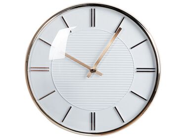 Nástěnné hodiny ø 34 cm bílé DAROCA