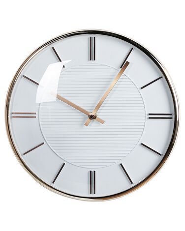 Reloj de pared blanco ø 34 cm DAROCA