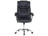 Cadeira de escritório em pele sintética preta ADVANCE_504757