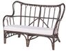 Gartenmöbel Set Rattan dunkelbraun Sofa 4-Sitzer Auflagen beige BRINDISI_821609