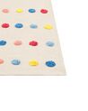Kinderteppich Baumwolle mehrfarbig 80 x 150 cm Punkte LELES_864141