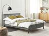 Łóżko drewniane 140 x 200 cm szary MAYENNE_876629