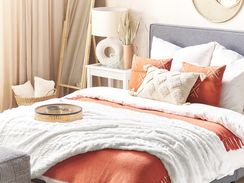 Päiväpeitto kangas luonnonvalkoinen 150 x 200 cm KANDILLI Päiväpeitto kangas luonnonvalkoinen 150 x 200 cm KANDILLI