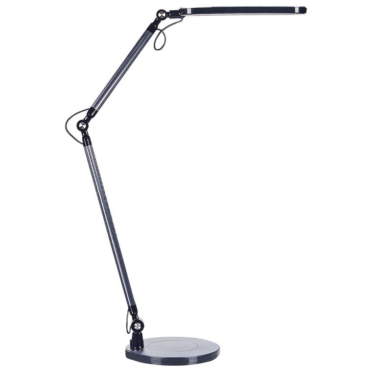 LED bordslampa i metall svart GRUS_855116