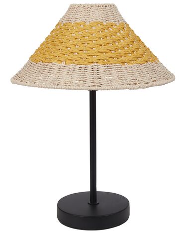Table Lamp Beige and Yellow MOMBA