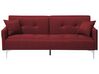 Fabric Sofa Bed Dark Red LUCAN_768306