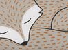 Lot de 2 coussins renards endormis gris 50 x 40 cm DHANBAD_801071