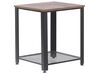 Table appoint bois foncé et noire 45 x 45 cm ASTON_774600