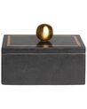 Dekoratívna mramorová krabička čierna CHALANDRI_910263