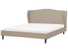 Fabric EU Super King Size Bed Beige COLMAR_675912