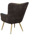 Wingback Chair with Footstool Patchwork Multicolour VEJLE II_774025